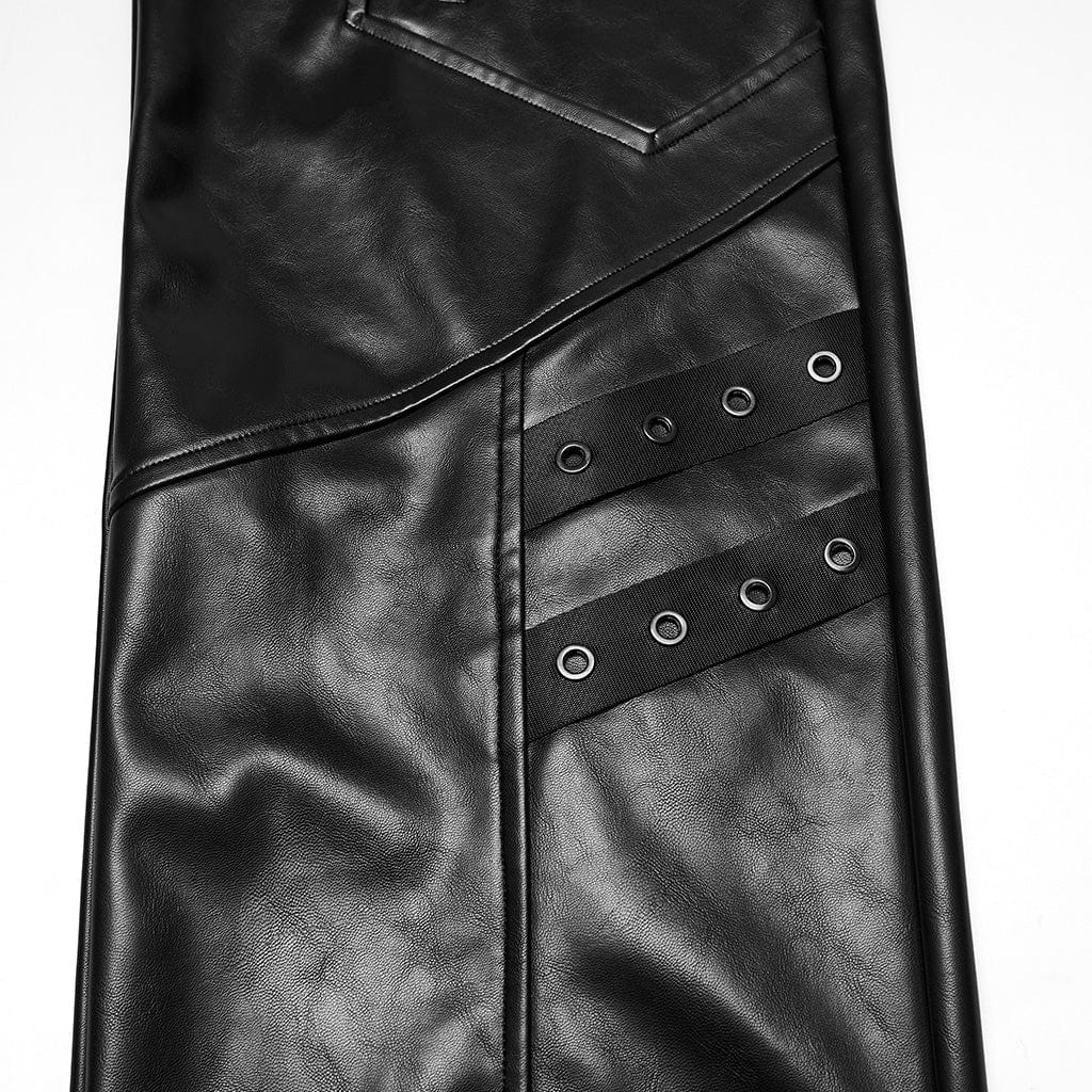 Gridlock Eyelet-Strap Pants detail view