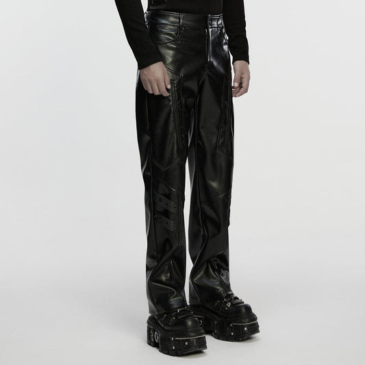 Gridlock Eyelet-Strap Pants detail view