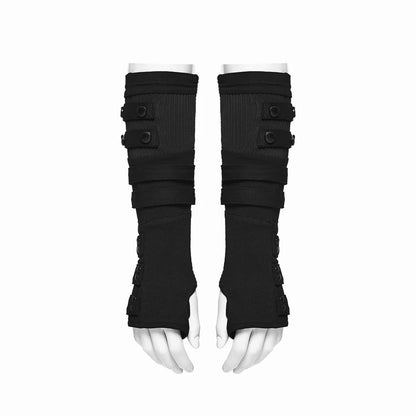 Dead Circuit Layered Fingerless Gloves