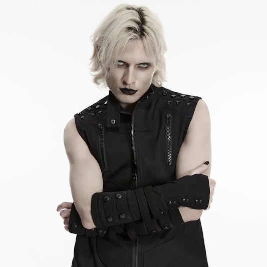 Dead Circuit Layered Fingerless Gloves