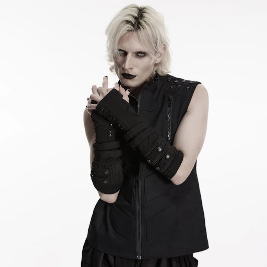 Dead Circuit Layered Fingerless Gloves