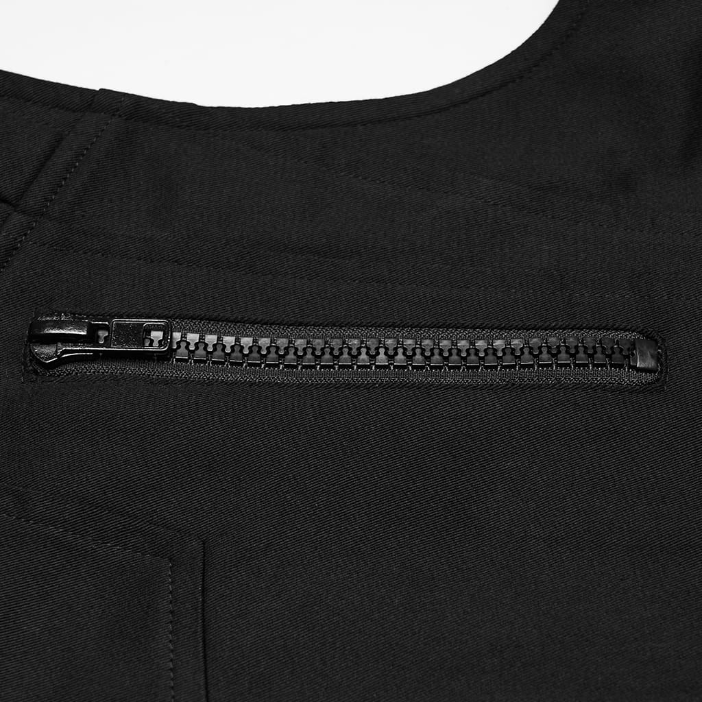 Dead Signal Skull Zip Vest detail view
