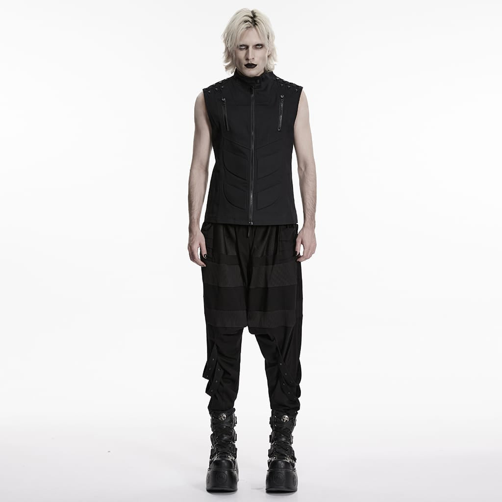 Dead Signal Skull Zip Vest detail view