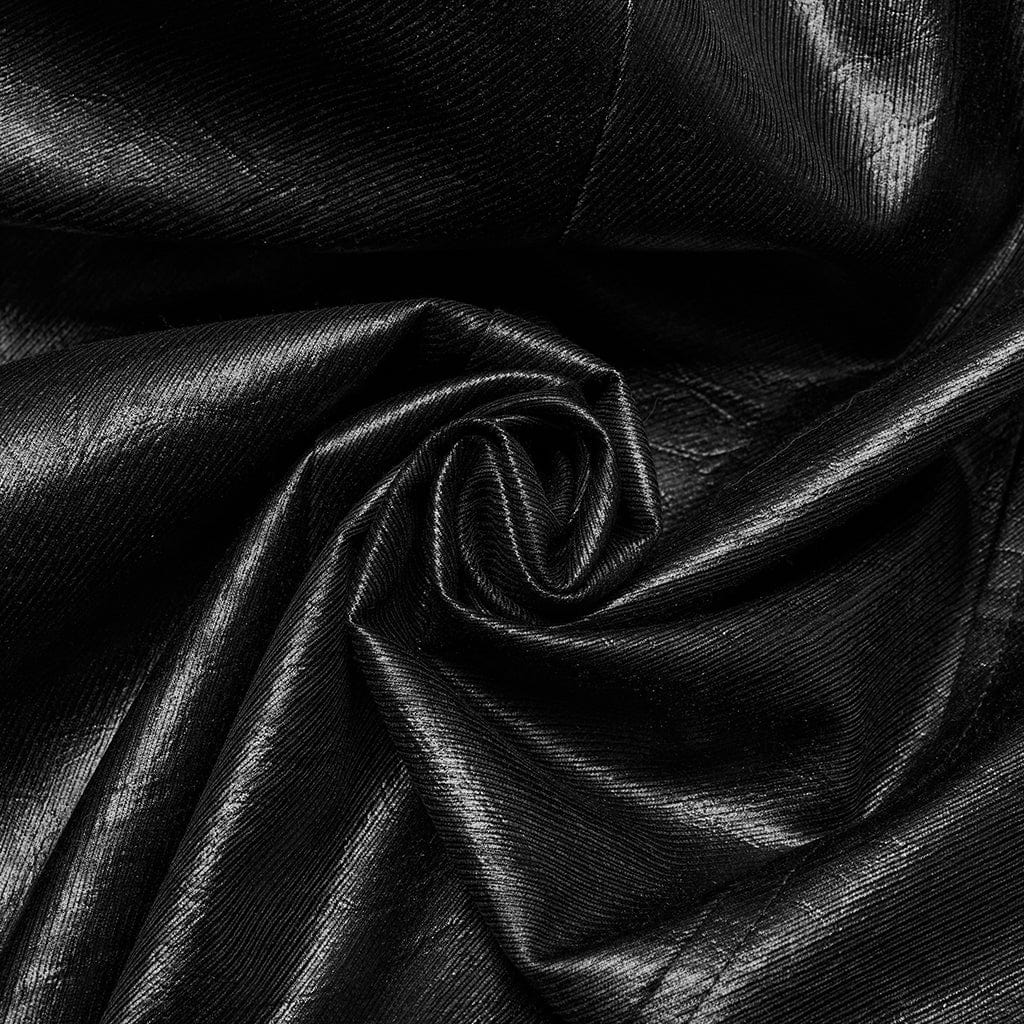 Wasteland Commander Faux Leather Coat detail view
