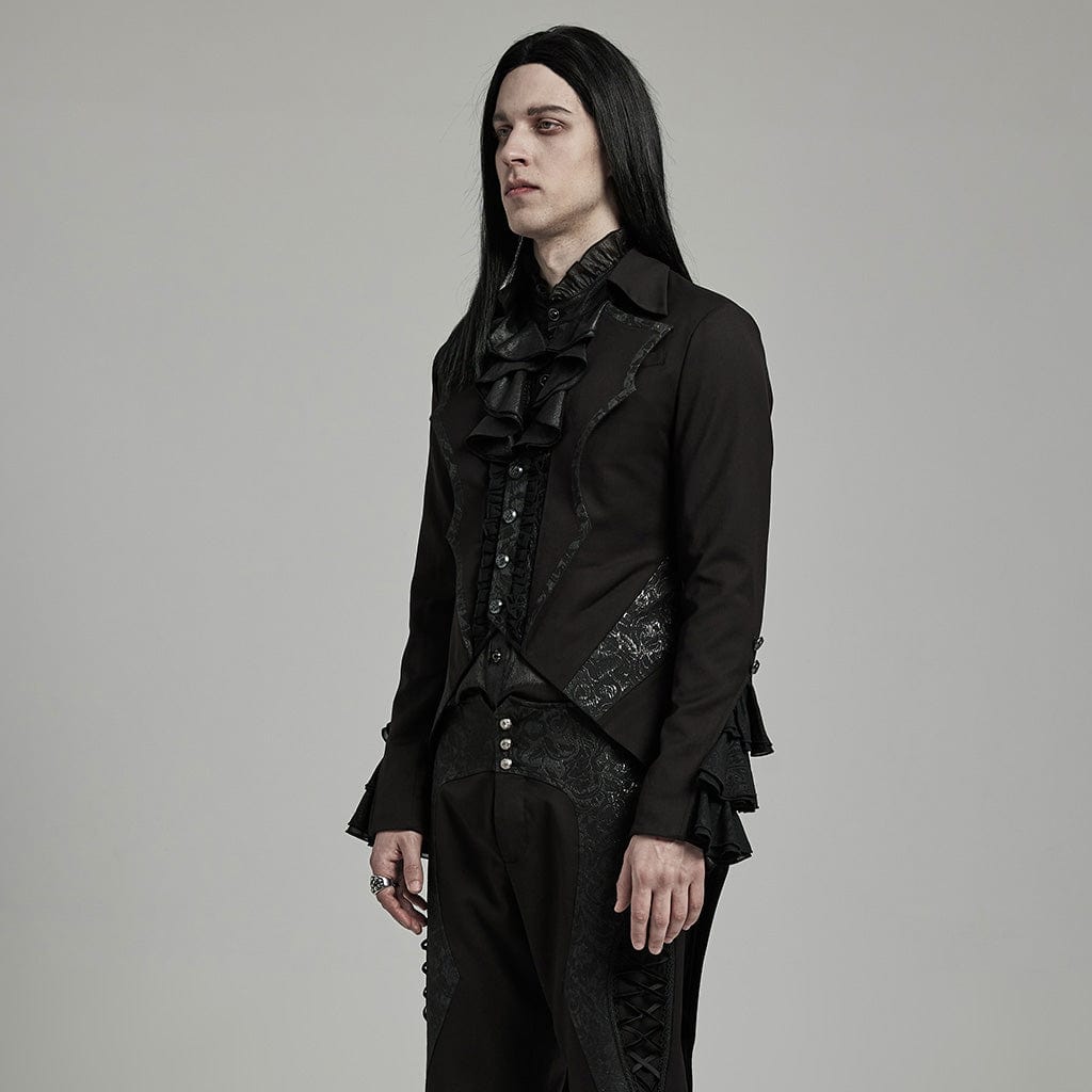 Nocturne Bat-Collar Tailcoat detail view