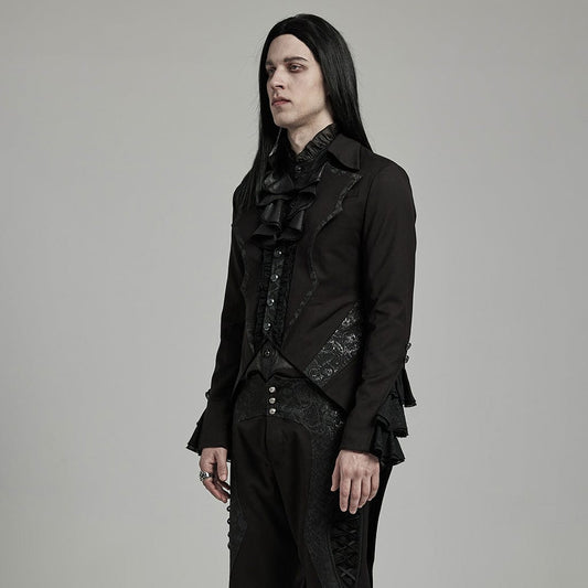 Nocturne Bat-Collar Tailcoat detail view