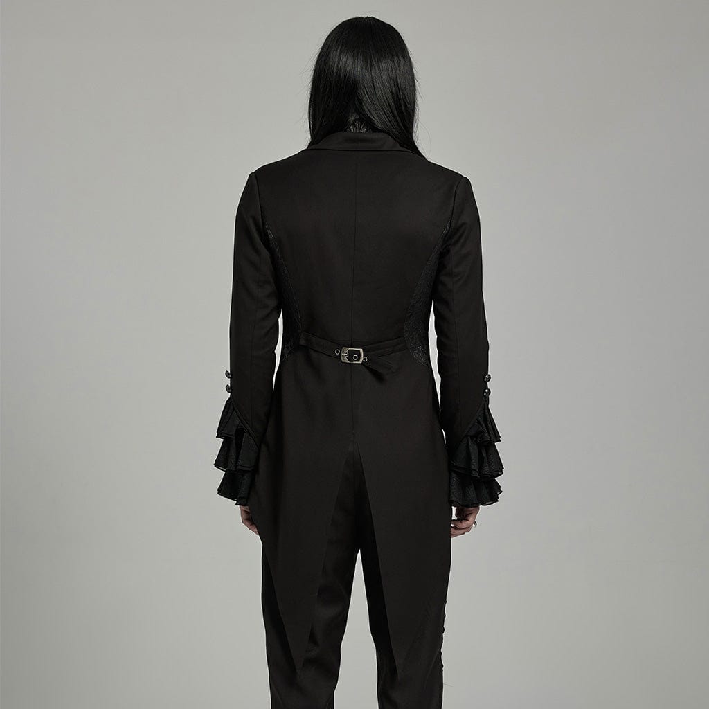 Nocturne Bat-Collar Tailcoat detail view