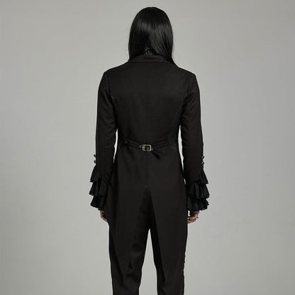 Nocturne Bat-Collar Tailcoat detail view