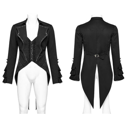 Nocturne Bat-Collar Tailcoat detail view
