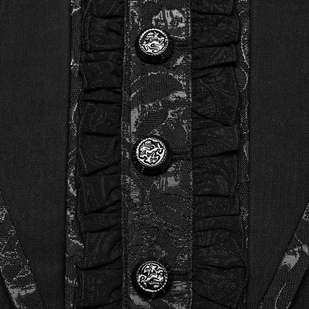 Nocturne Bat-Collar Tailcoat detail view