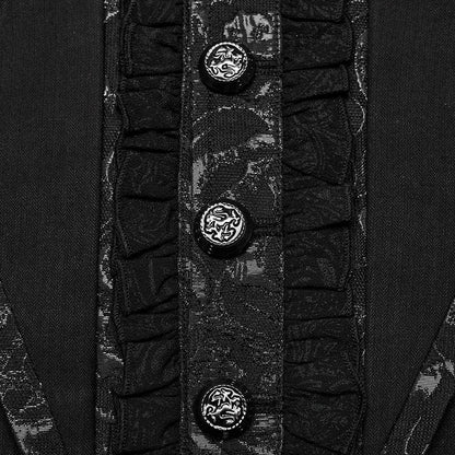 Nocturne Bat-Collar Tailcoat detail view