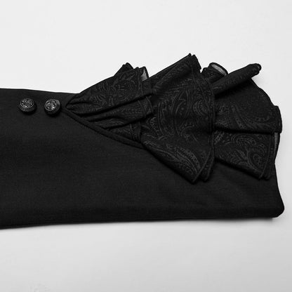 Nocturne Bat-Collar Tailcoat detail view