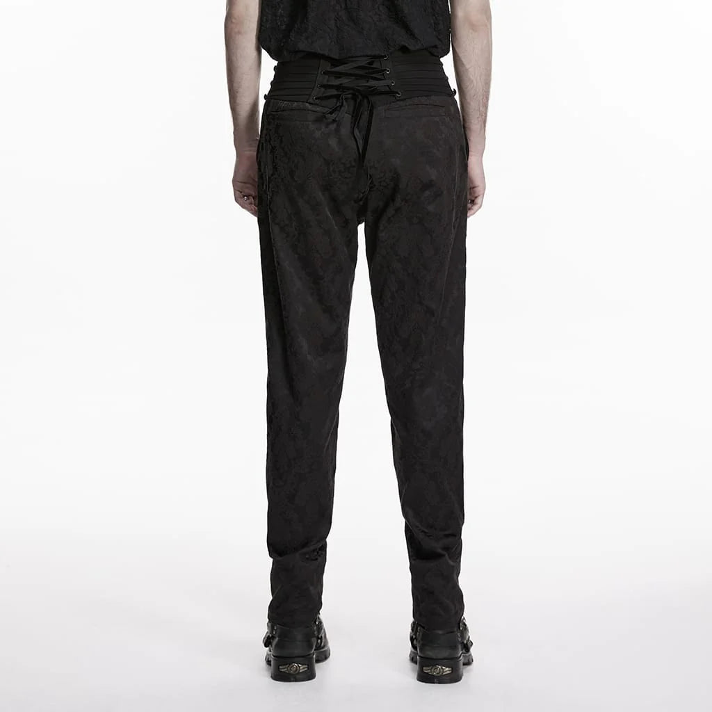 Cathedral Spine High-Waist Pants