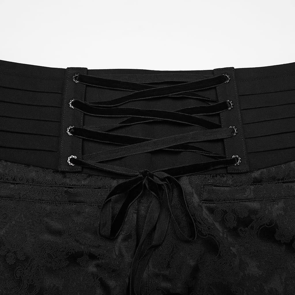 Cathedral Spine High-Waist Pants