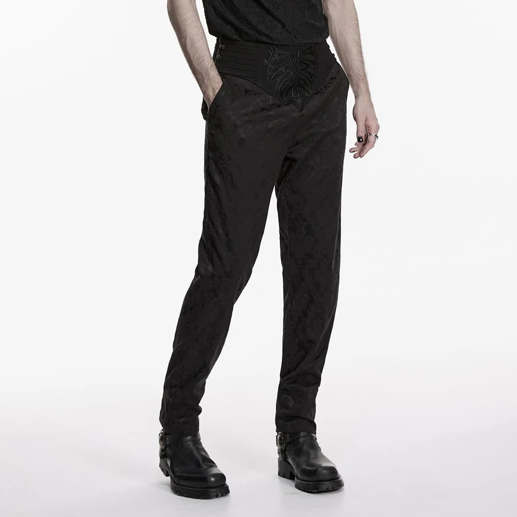 Cathedral Spine High-Waist Pants
