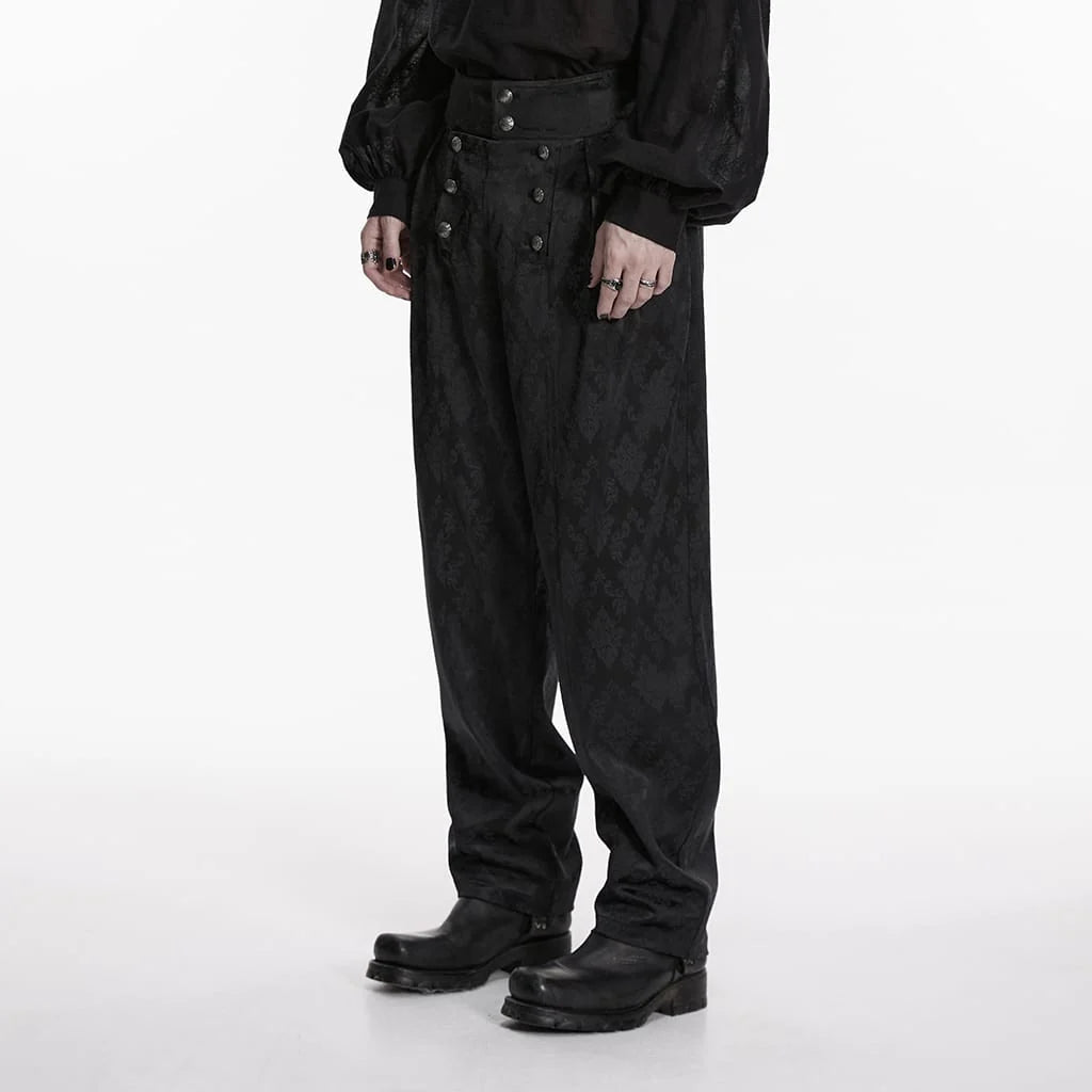 Mourning Court Jacquard Trousers