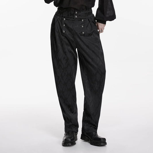 Mourning Court Jacquard Trousers