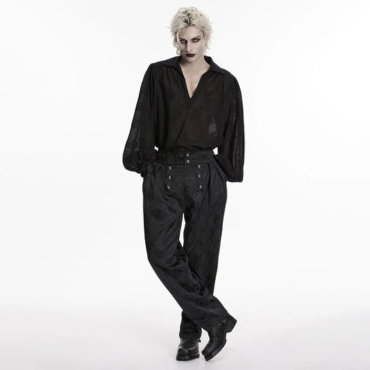 Mourning Court Jacquard Trousers