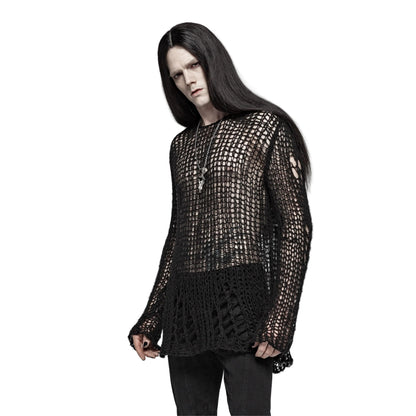Beautiful Decay Ripped Knit Top