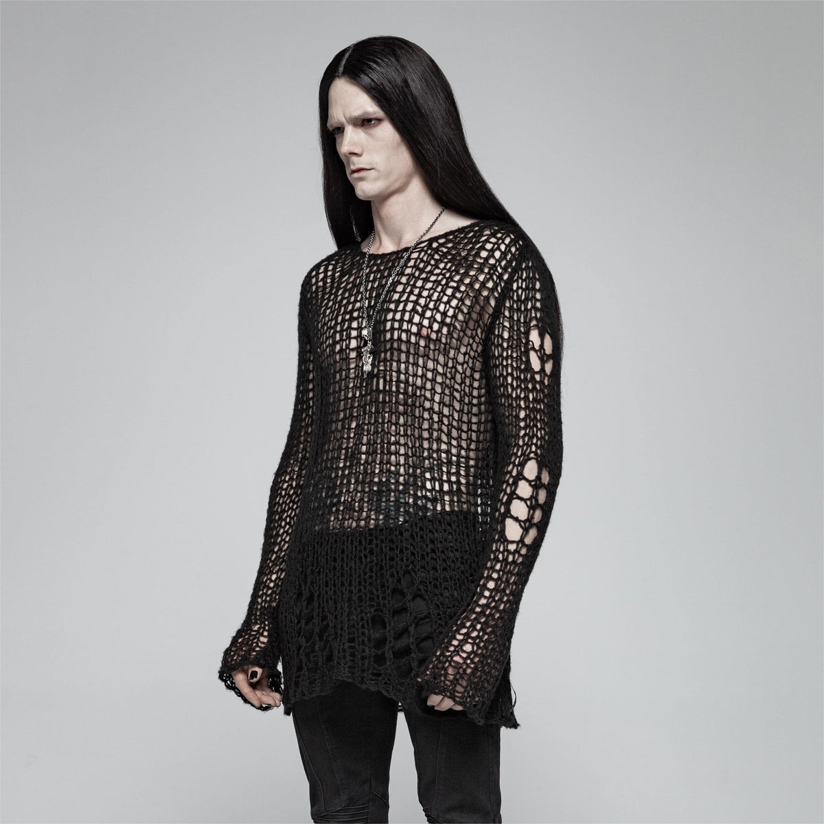 Beautiful Decay Ripped Knit Top