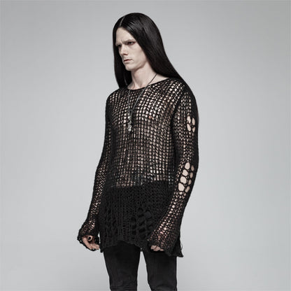 Beautiful Decay Ripped Knit Top