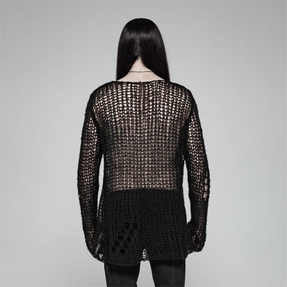 Beautiful Decay Ripped Knit Top