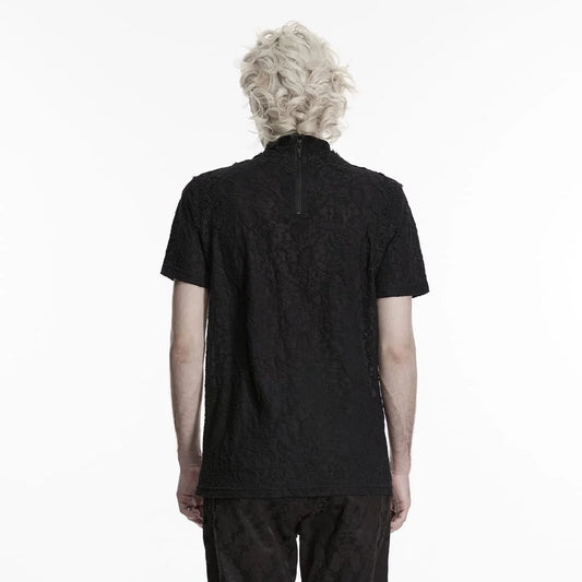 Mourning Choir Ruched Lace Top
