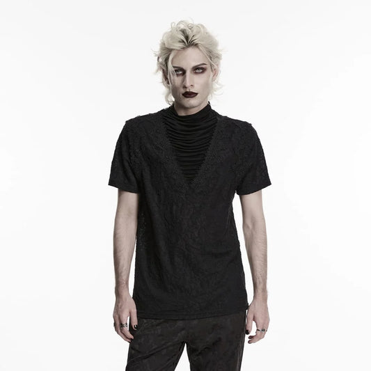 Mourning Choir Ruched Lace Top