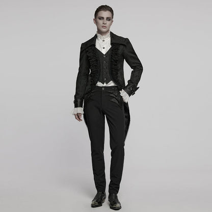 Mourning Marquis Lace Tailcoat detail view