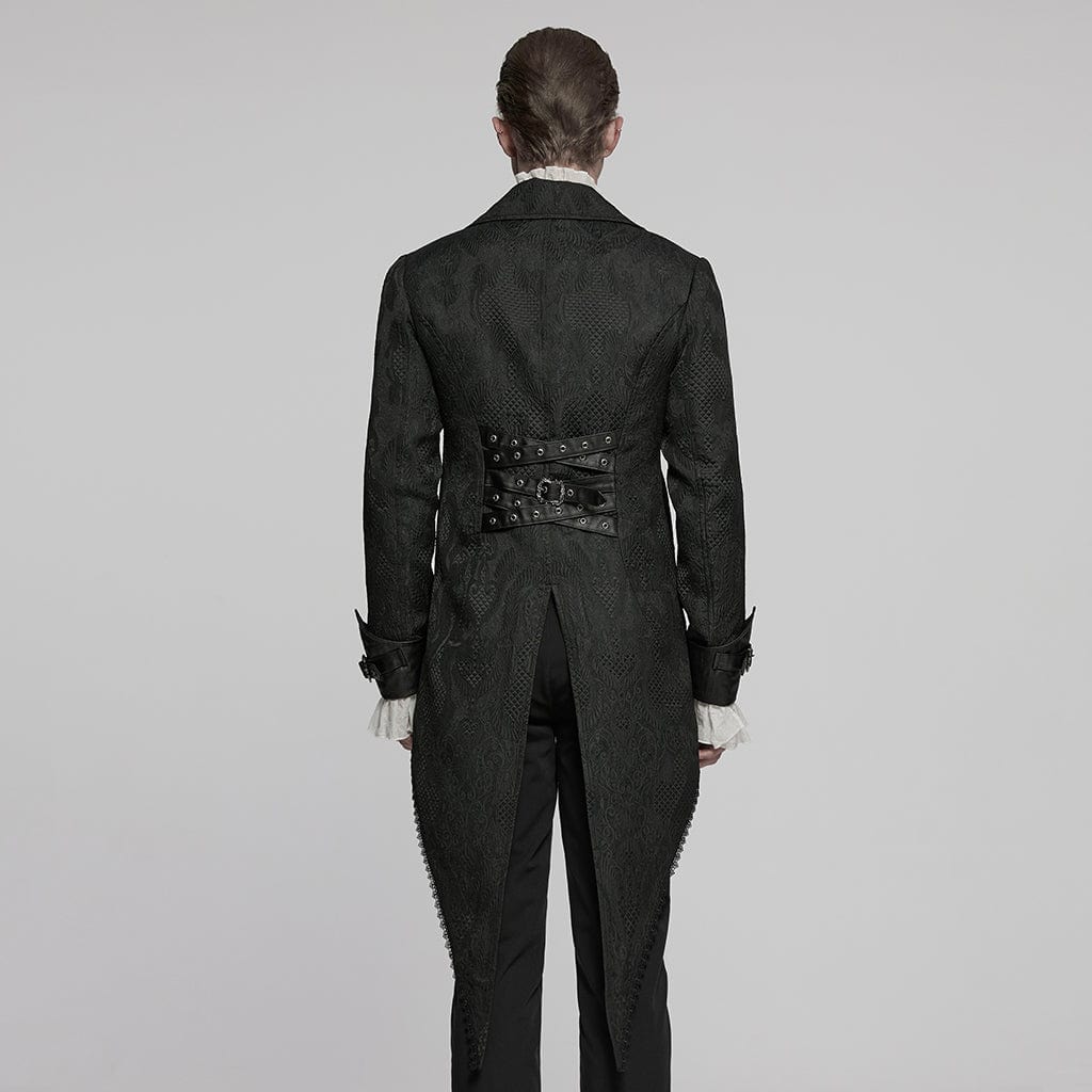 Mourning Marquis Lace Tailcoat detail view