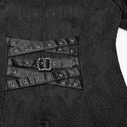 Mourning Marquis Lace Tailcoat detail view