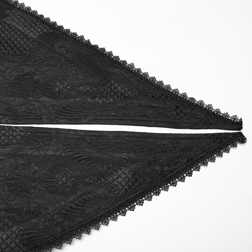 Mourning Marquis Lace Tailcoat detail view