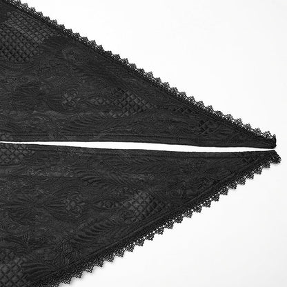 Mourning Marquis Lace Tailcoat detail view