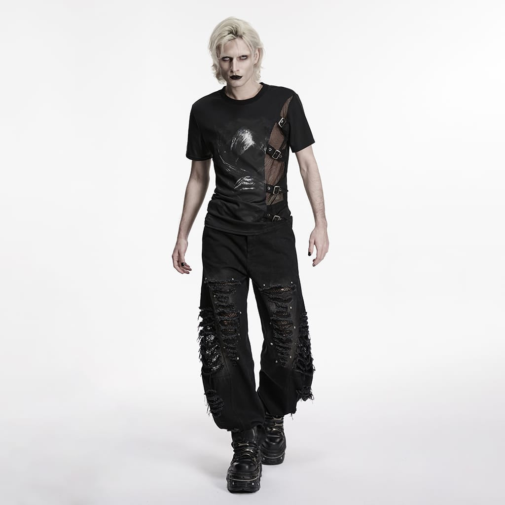 Riot Protocol Asymmetric Strap Shirt detail view