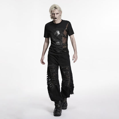 Riot Protocol Asymmetric Strap Shirt detail view
