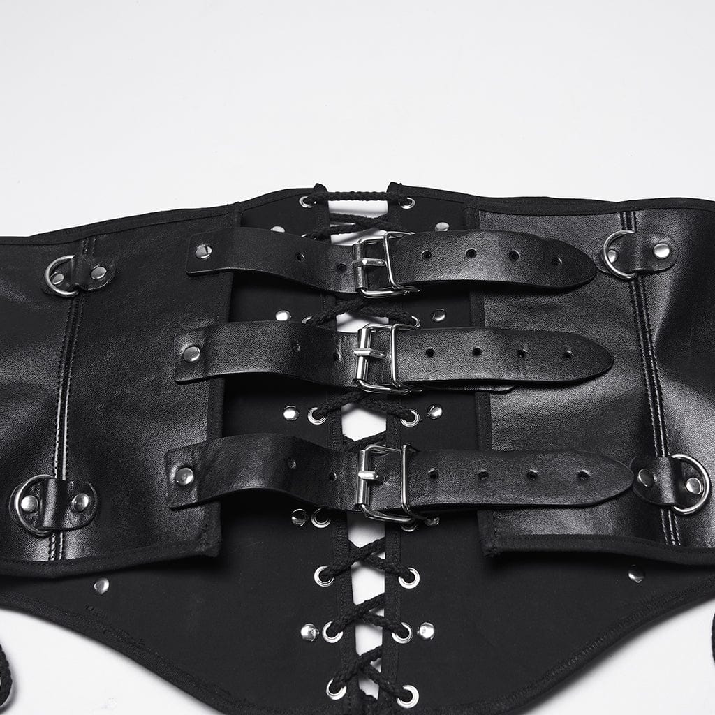 Iron-Laced Buckle Waist Cincher - image 8