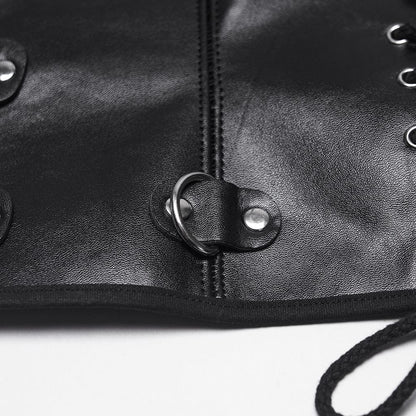 Iron-Laced Buckle Waist Cincher - image 7