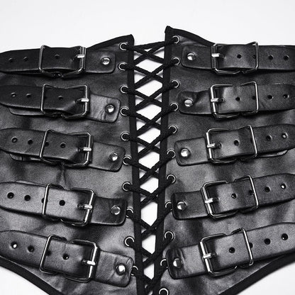 Iron-Laced Buckle Waist Cincher - image 5
