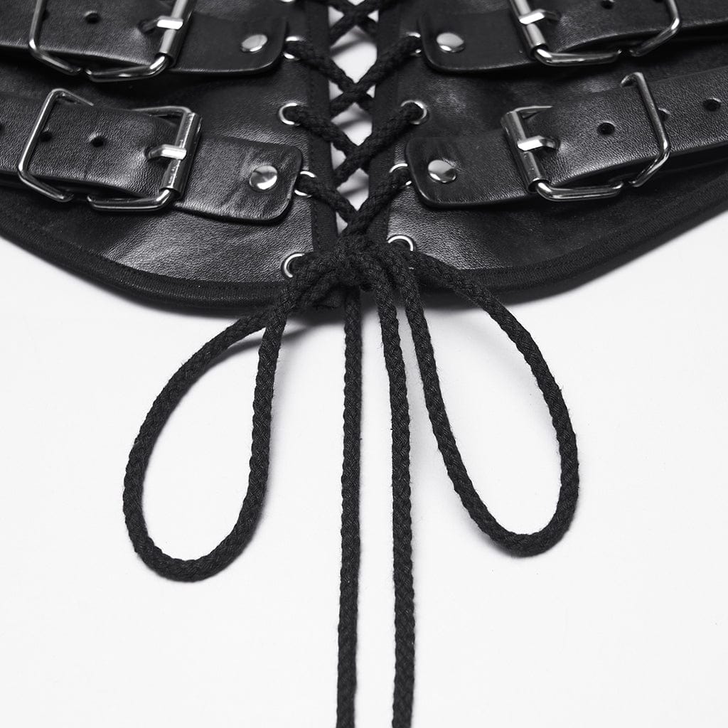 Iron-Laced Buckle Waist Cincher - image 6