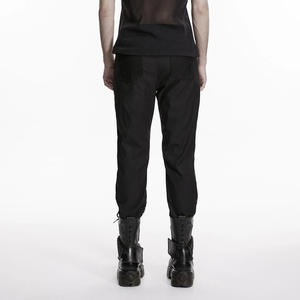 Blackout Buckle Mesh Pants