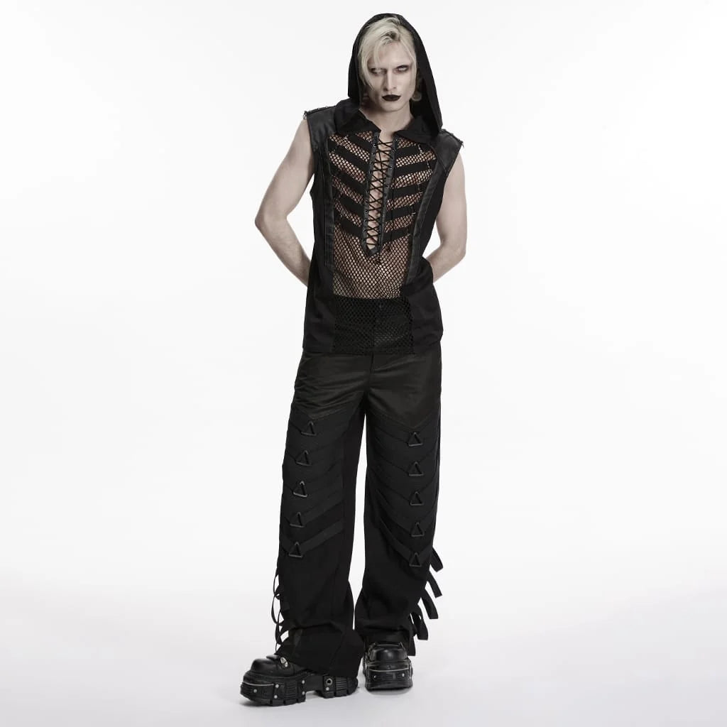 Blacksite Strappy Wide-Leg Pants