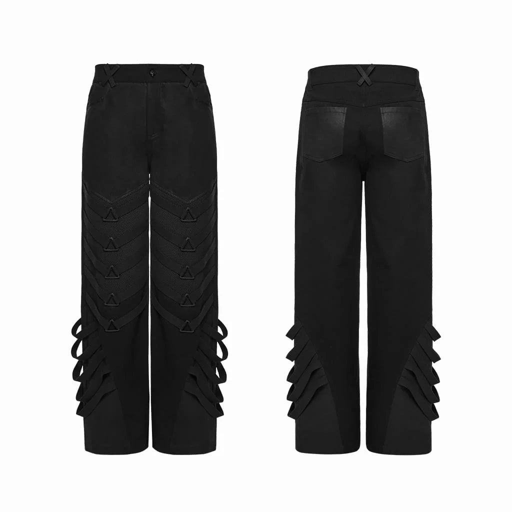 Blacksite Strappy Wide-Leg Pants