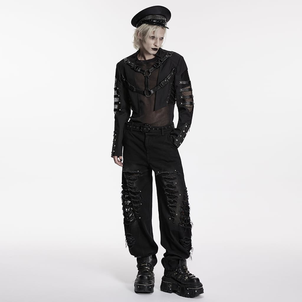Riot Architecture Lace-Up Mesh Jacket