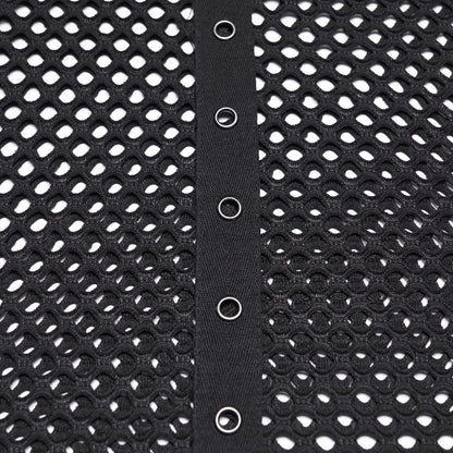 Wasteland Signal Ripped Mesh Tank