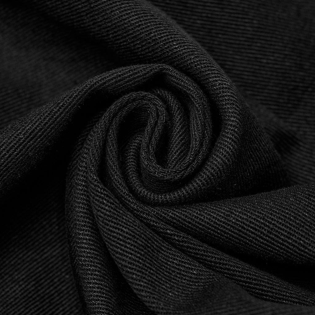 Black Signal Mesh Flare Pants detail view