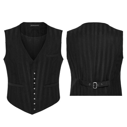 Clockwork Gentleman Striped Waistcoat