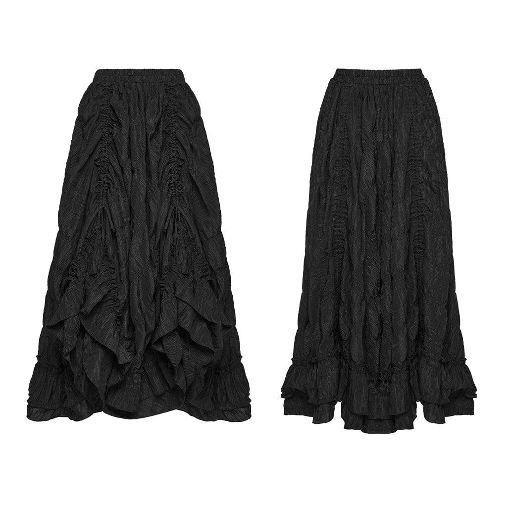 Pagan Ruins Ruched Maxi Skirt
