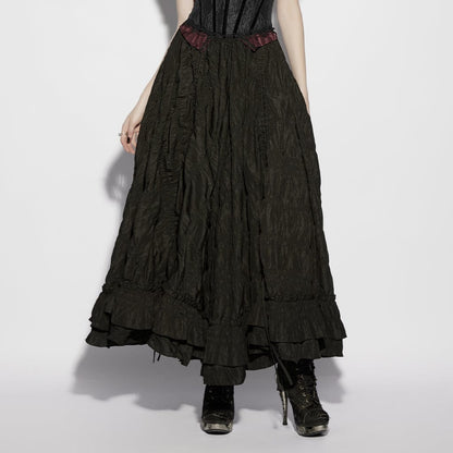 Pagan Ruins Ruched Maxi Skirt