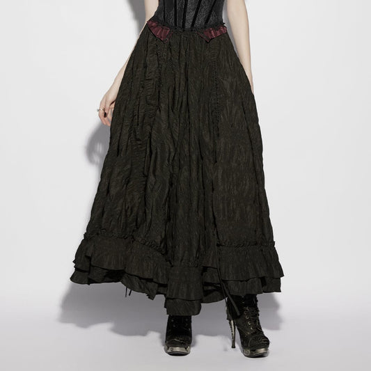 Pagan Ruins Ruched Maxi Skirt
