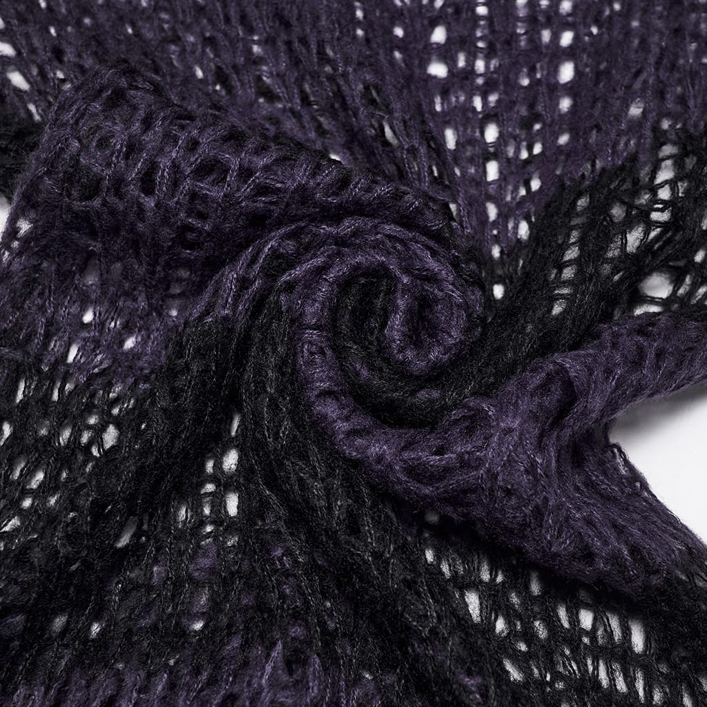 Decayed Veil Sheer Pullover Sweater detail view 9